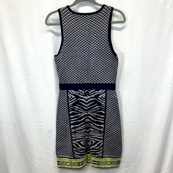 Hale Bob Womens Knit Navy Green Dress Size S - Picture 2 of 9